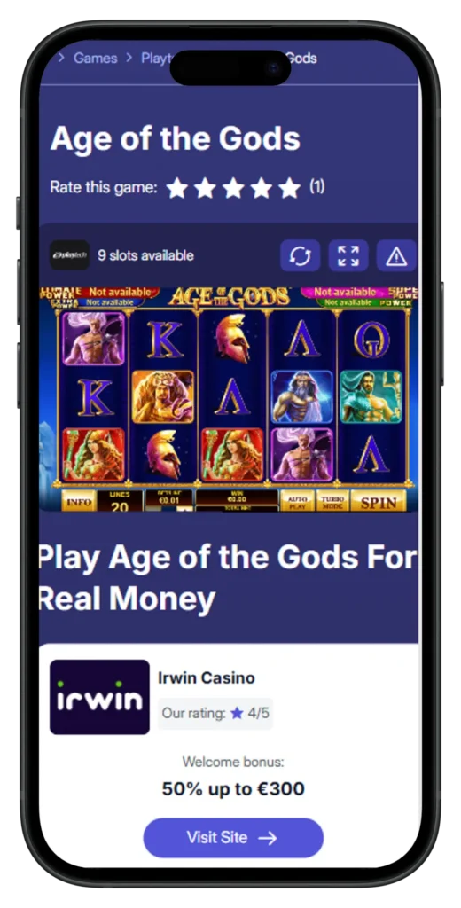 Age of God Mobile view-portrait