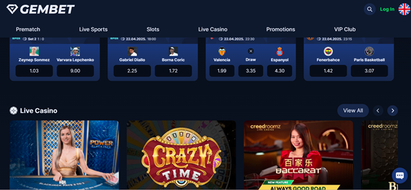 Gembet Homepage Banner