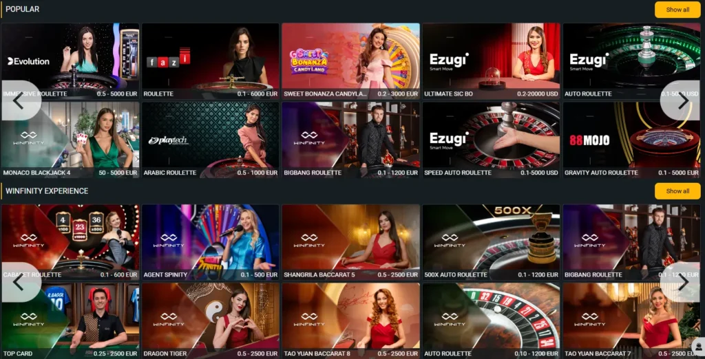 Melbet Live Casino