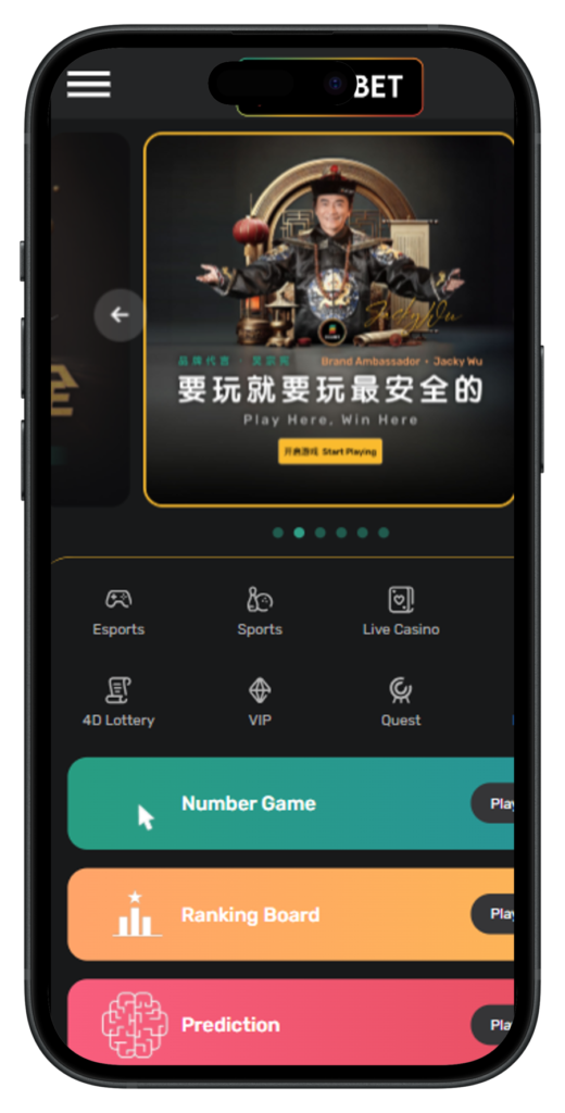 ECLBET Mobile View