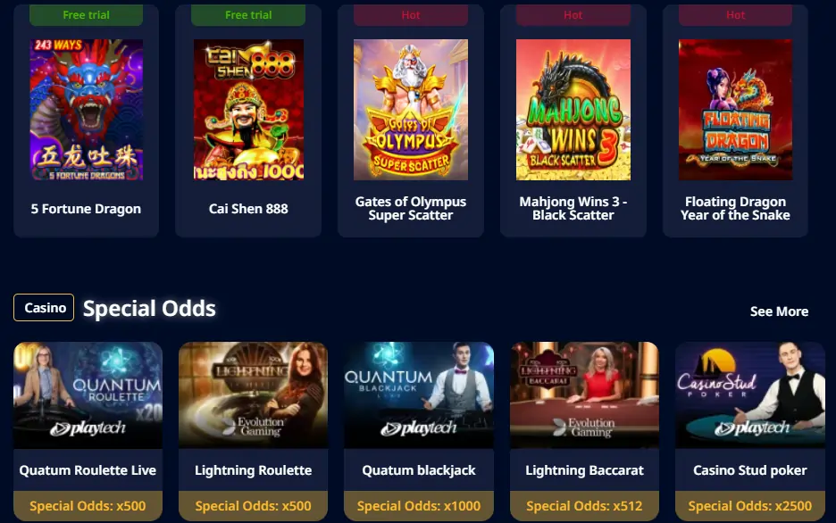 uwin33 Casino Games
